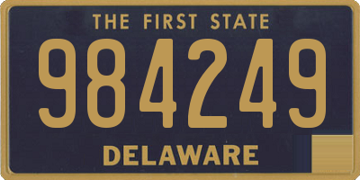 DE license plate 984249