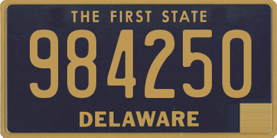 DE license plate 984250