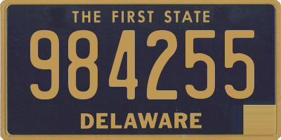 DE license plate 984255