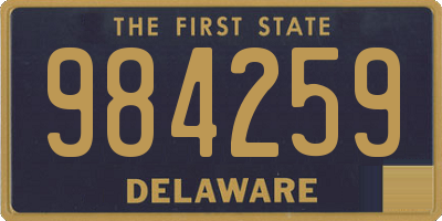 DE license plate 984259