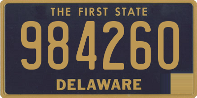 DE license plate 984260