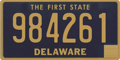 DE license plate 984261