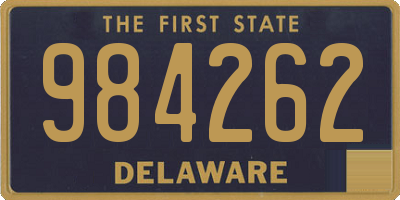 DE license plate 984262