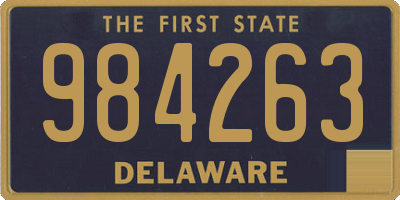 DE license plate 984263