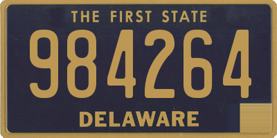 DE license plate 984264