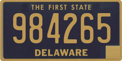 DE license plate 984265