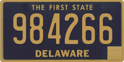 DE license plate 984266