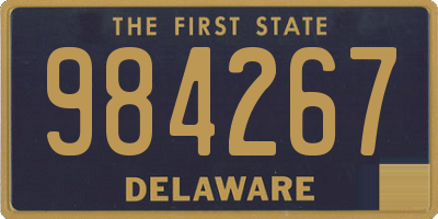 DE license plate 984267