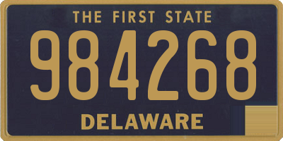 DE license plate 984268