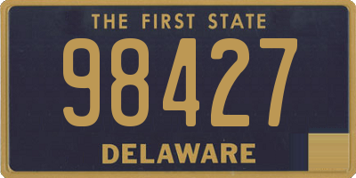 DE license plate 98427