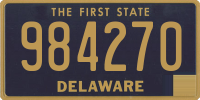 DE license plate 984270