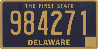 DE license plate 984271