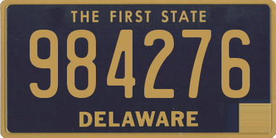 DE license plate 984276