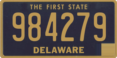 DE license plate 984279