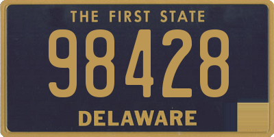 DE license plate 98428