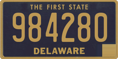 DE license plate 984280