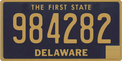 DE license plate 984282