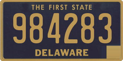 DE license plate 984283