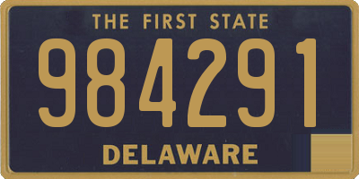 DE license plate 984291