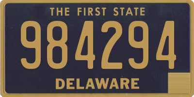 DE license plate 984294