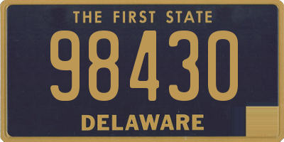 DE license plate 98430
