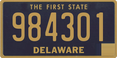 DE license plate 984301