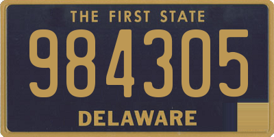 DE license plate 984305