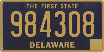 DE license plate 984308