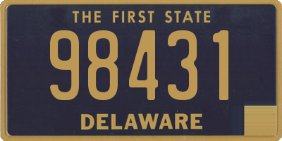 DE license plate 98431