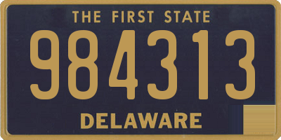 DE license plate 984313