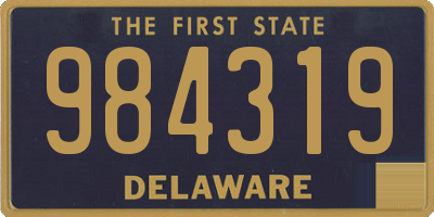 DE license plate 984319