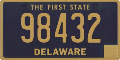 DE license plate 98432