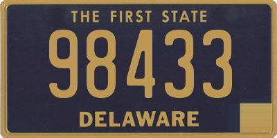 DE license plate 98433