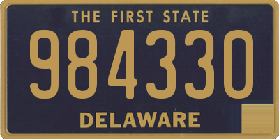 DE license plate 984330