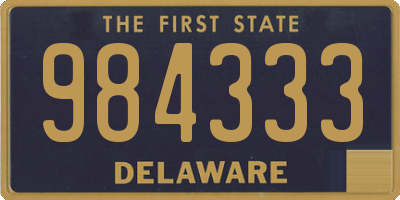 DE license plate 984333