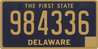 DE license plate 984336