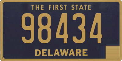 DE license plate 98434