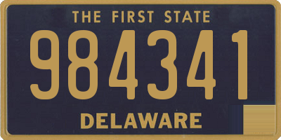 DE license plate 984341