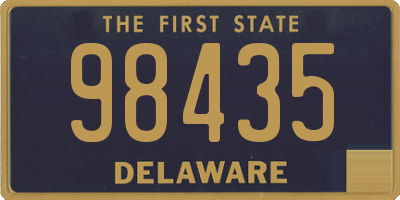 DE license plate 98435