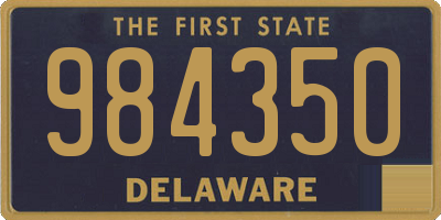 DE license plate 984350