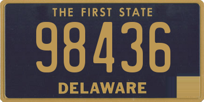 DE license plate 98436