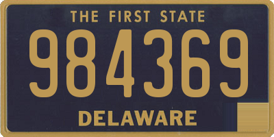 DE license plate 984369