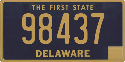 DE license plate 98437