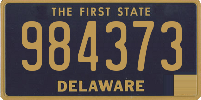 DE license plate 984373