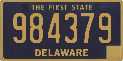 DE license plate 984379