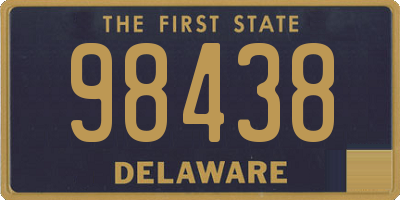 DE license plate 98438