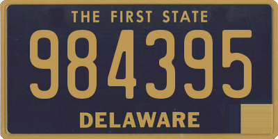 DE license plate 984395