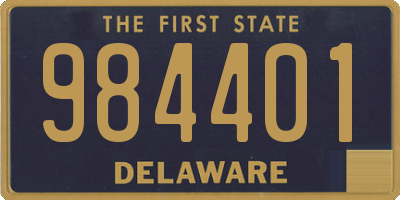 DE license plate 984401