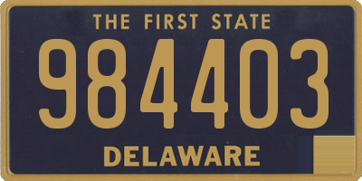 DE license plate 984403