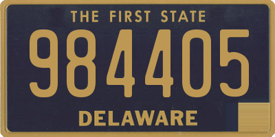 DE license plate 984405